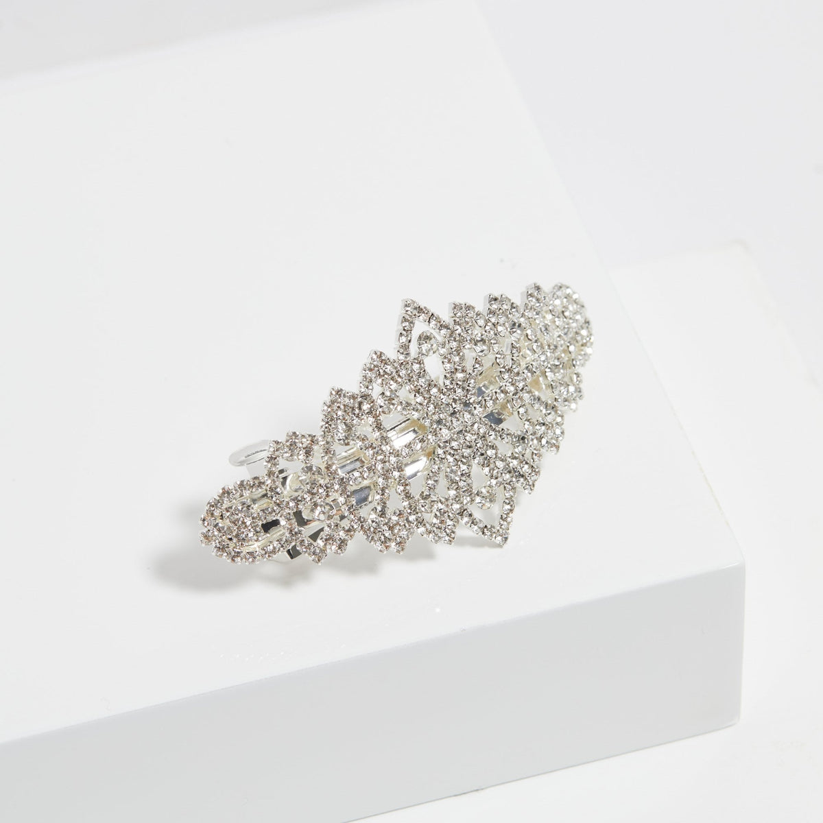 Jon Richard Silver Plated Crystal Diamante Barette