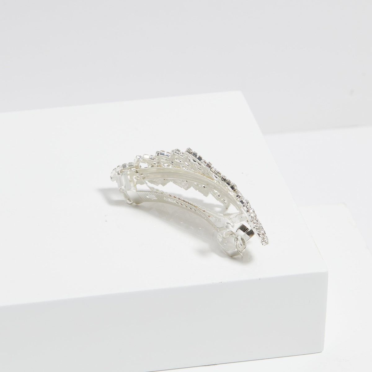 Jon Richard Silver Plated Crystal Diamante Barette