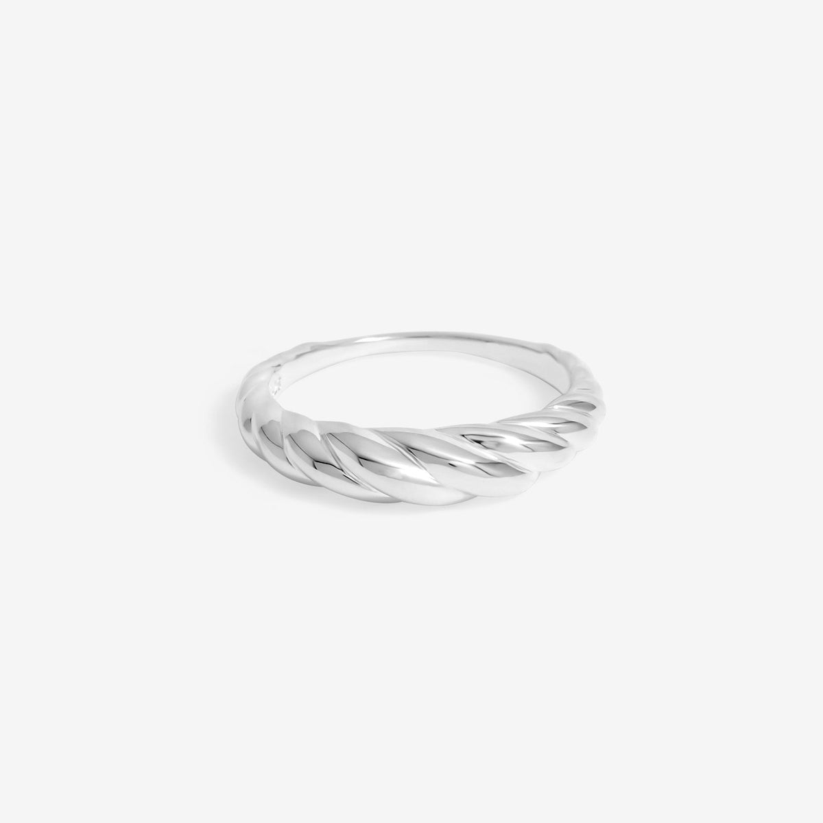 Simply Silver Sterling Silver 925 Textured Polished Ring