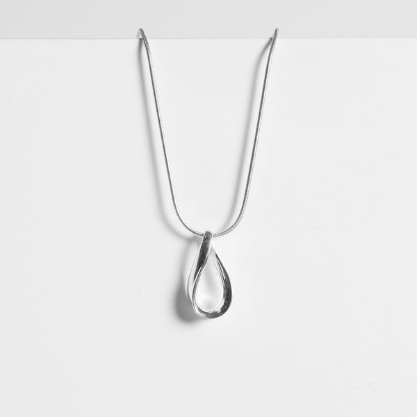 Simply Silver Sterling Silver 925 Polished Open Pear Drop Pendant