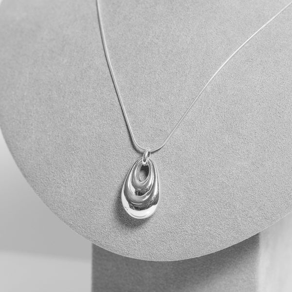 Simply Silver Sterling Silver 925 Polished Peardrop Pendant