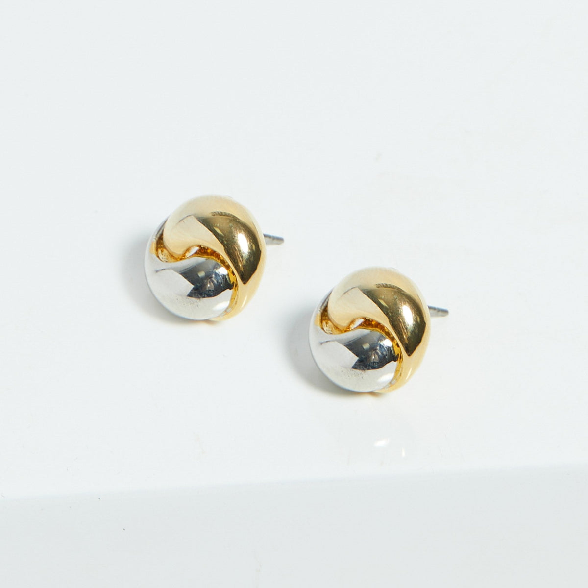 Jon Richard Two Tone Knot Studs
