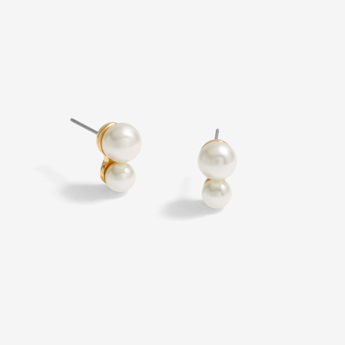 Jon Richard Gold Plated Snowman Pearl Earrings