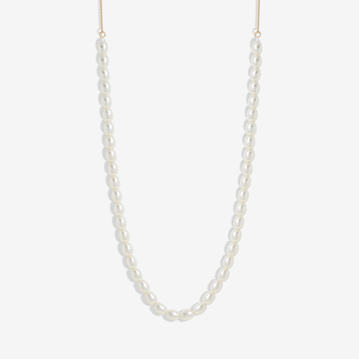 Jon Richard Gold Plated Adjustable Pearl Necklace