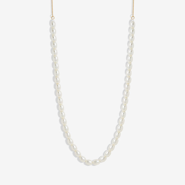 Jon Richard Gold Plated Adjustable Pearl Necklace