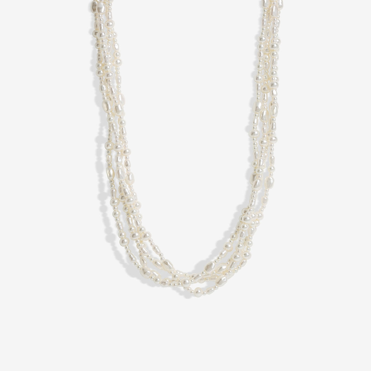 Jon Richard Gold Plated Semi Precious Multi Row Twisted Necklace