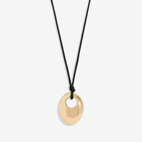 Jon Richard Gold Plated Open Polished Drop Cord Necklace