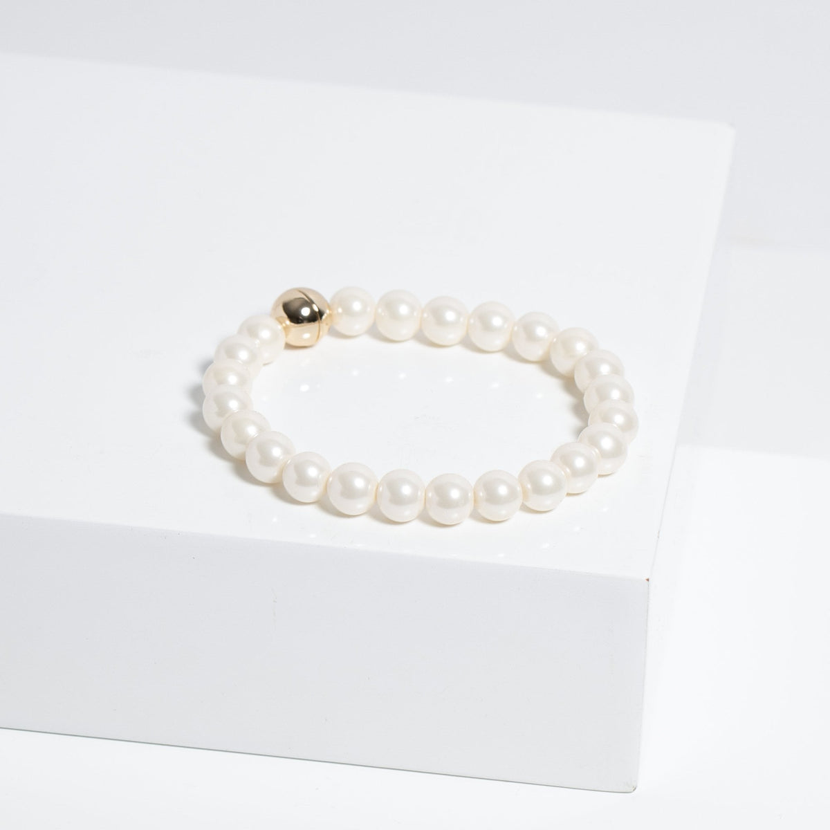 Jon Richard Gold Plated Magnetic Pearl Bracelet