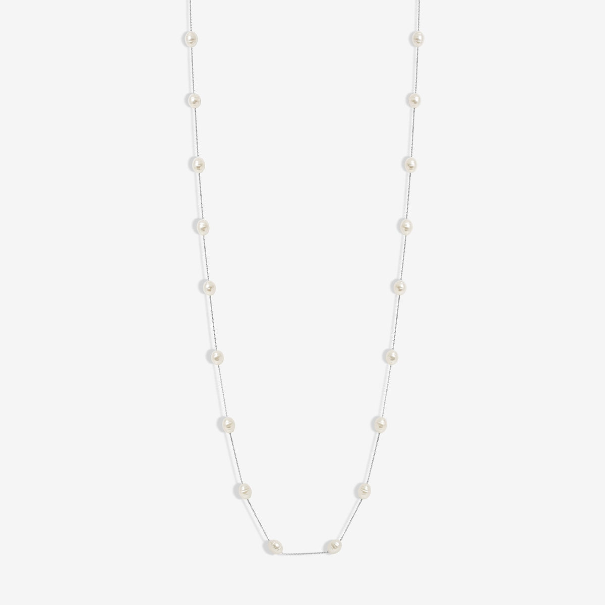 Jon Richard Silver Plated Pearl Rope Necklace