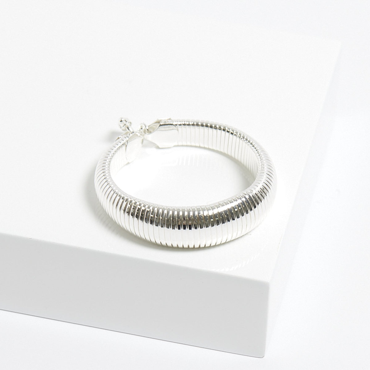 Jon Richard Silver Plated Omega Cuff Bracelet