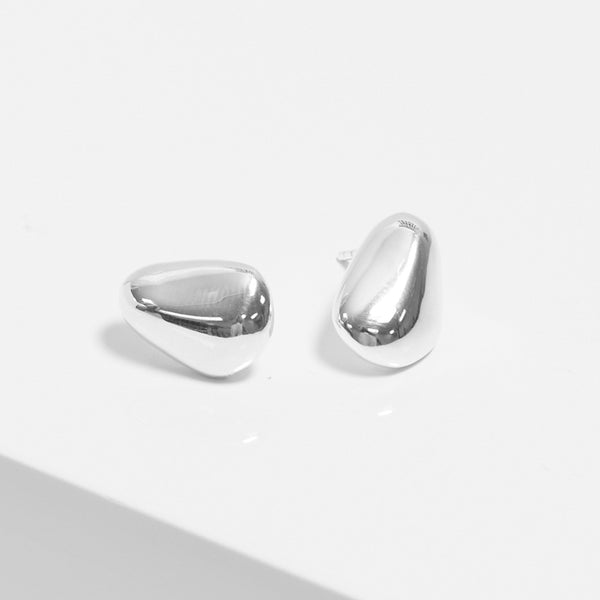 Simply Silver Sterling Silver 925 Polished Nugget Stud Earrings