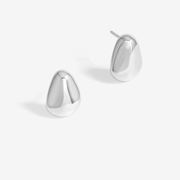 Simply Silver Sterling Silver 925 Polished Nugget Stud Earrings