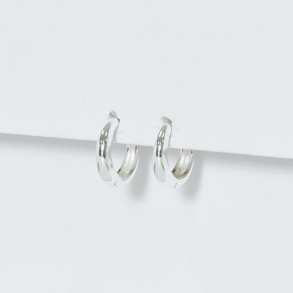 Simply Silver Sterling Silver 925 Polished Mini Hoop Earrings