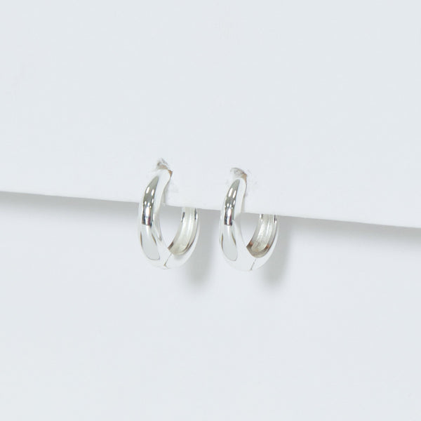 Simply Silver Sterling Silver 925 Polished Mini Hoop Earrings