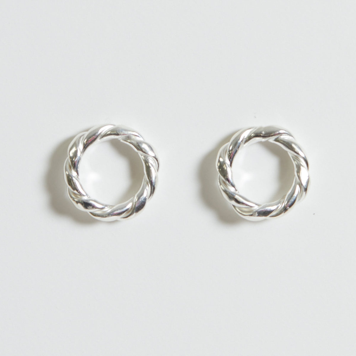 Simply Silver Sterling Silver 925 Polished Twisted Wreath Stud Earrings