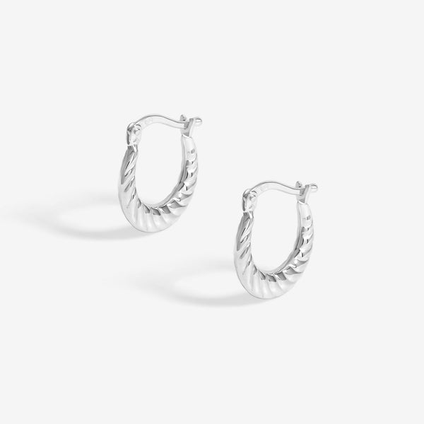 Simply Silver Sterling Silver 925 Polished Mini Twisted Hoop Earrings
