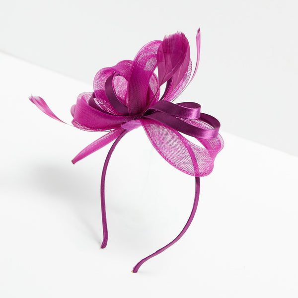 Jon Richard Medium Berry Fascinator Headband