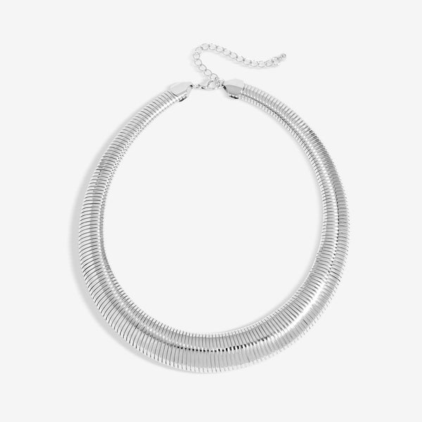 Jon Richard Silver Plated Statement Omega Necklace