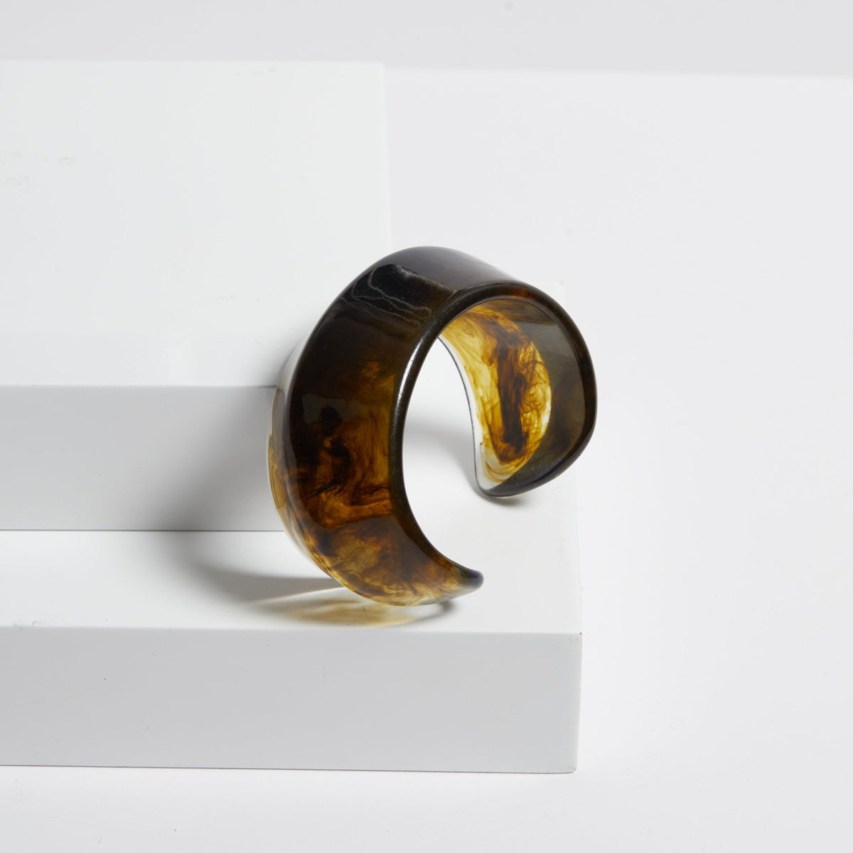 Jon Richard Green Resin Cuff Bangle