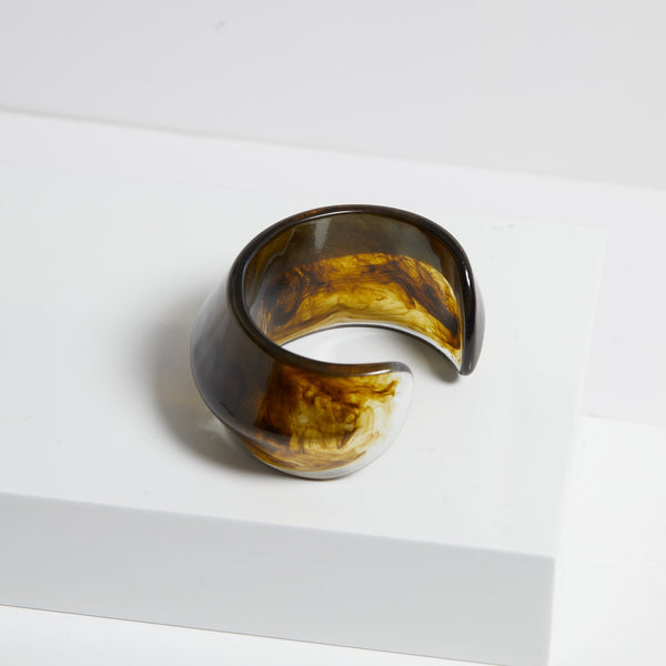 Jon Richard Green Resin Cuff Bangle