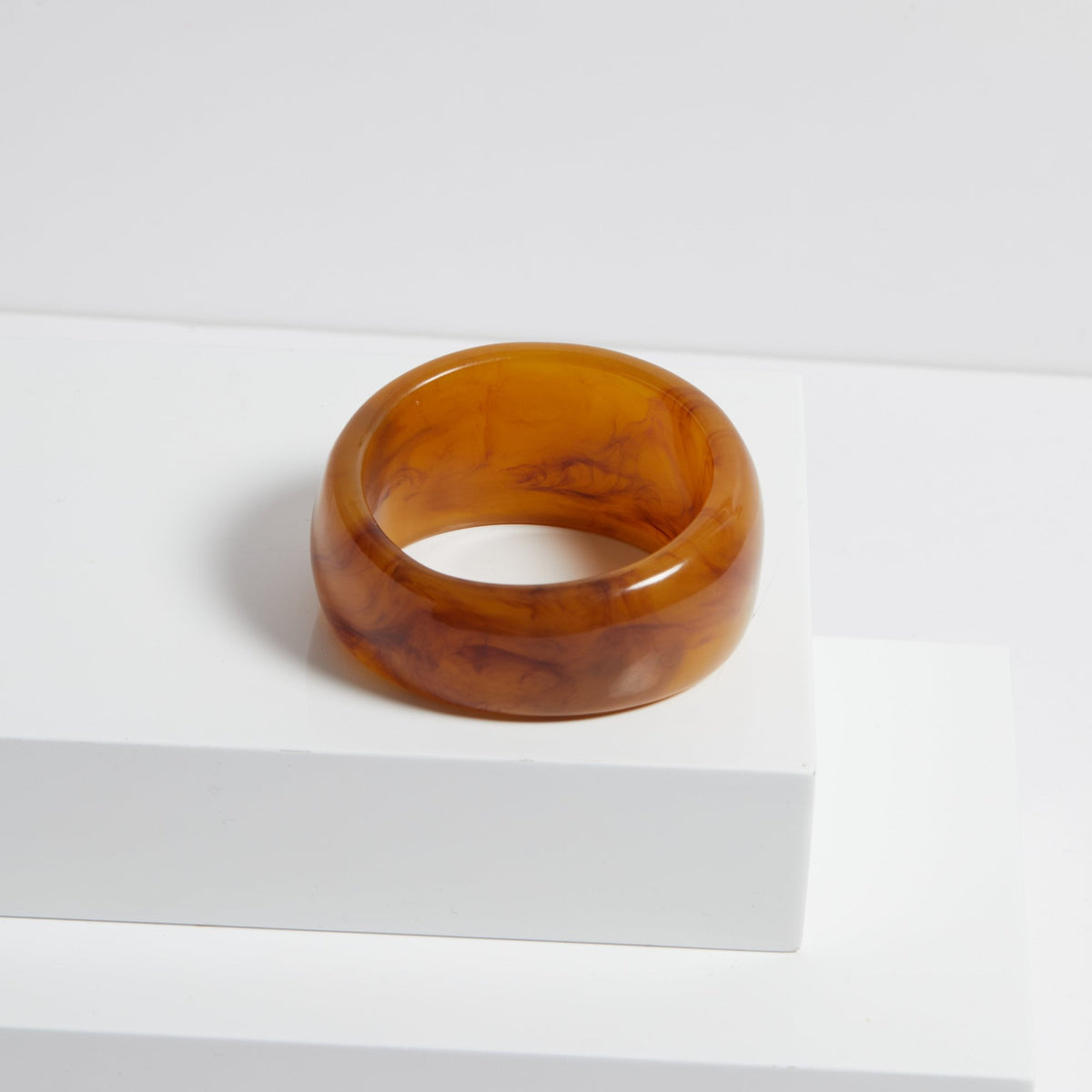 Jon Richard Amber Marbled Wide Bangle