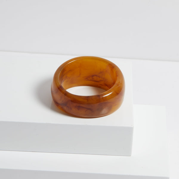 Jon Richard Amber Marbled Wide Bangle