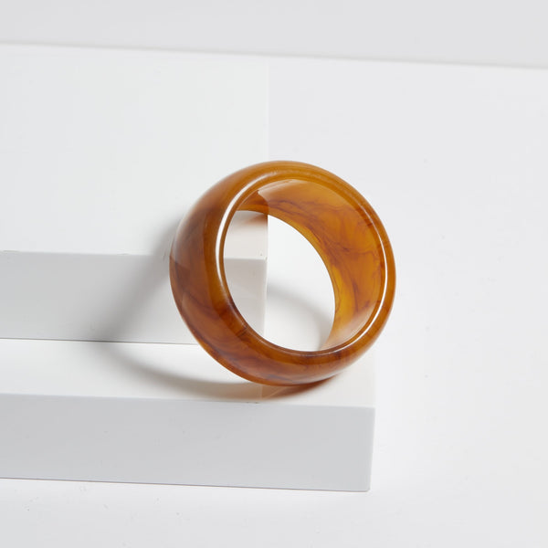 Jon Richard Amber Marbled Wide Bangle