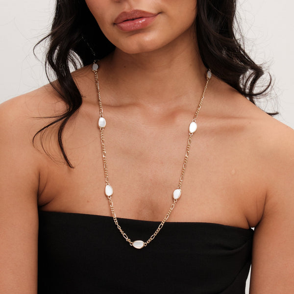 Jon Richard Gold Plated Chain And Shell Station Necklace