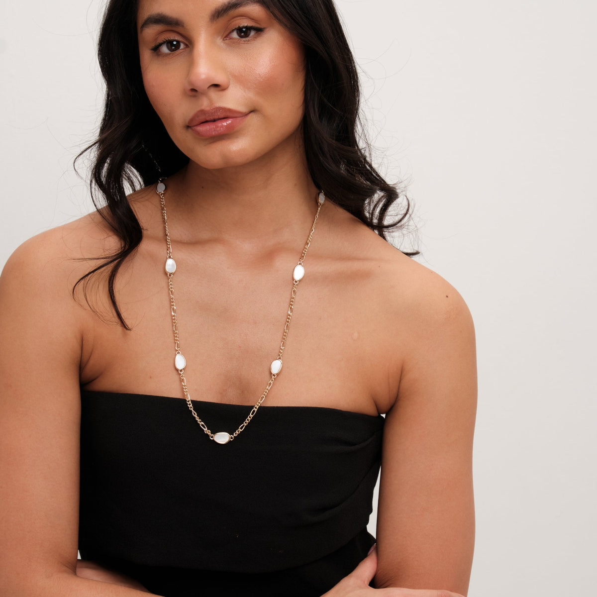 Jon Richard Gold Plated Chain And Shell Station Necklace
