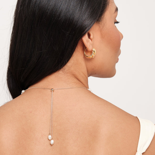 Jon Richard Gold Plated Adjustable Pearl Necklace