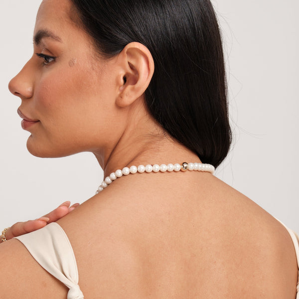 Jon Richard Gold Plated Magnetic Pearl Necklace