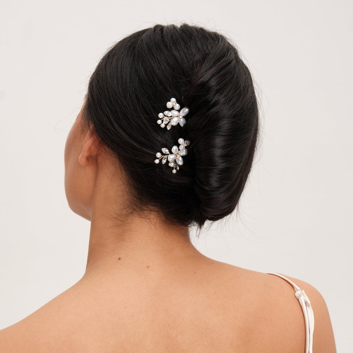 Jon Richard Gold Plated Mother Of Pearl Floral Hair Pins
