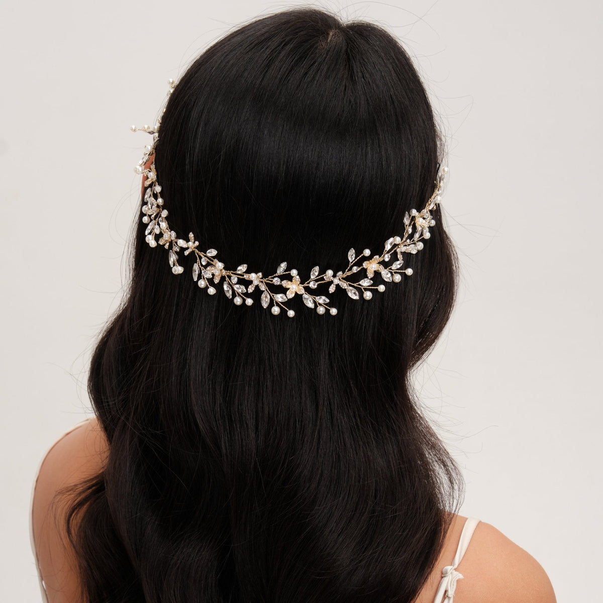 Jon Richard Gold Plated Pearl And Crystal Floral Hair Vine