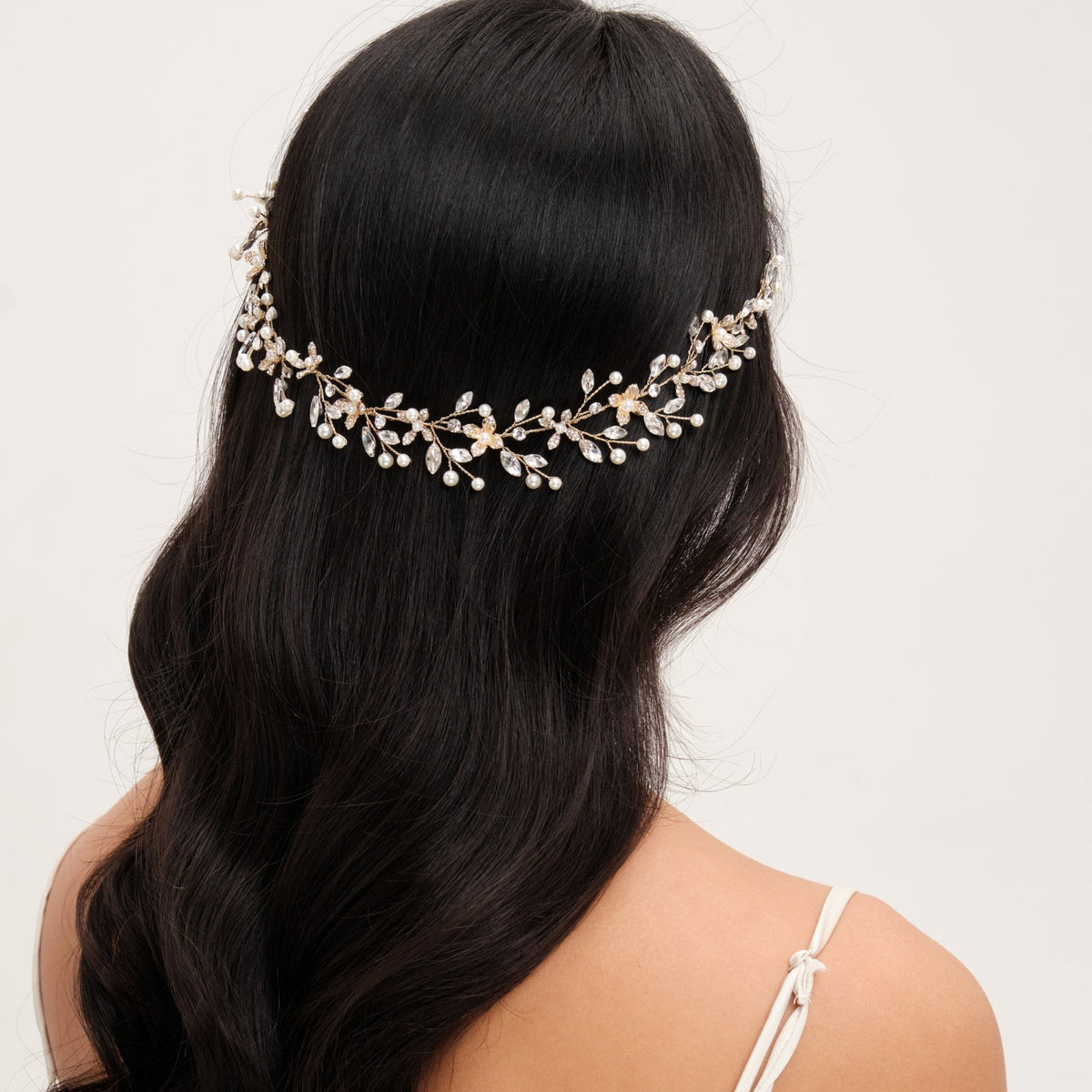 Jon Richard Gold Plated Pearl And Crystal Floral Hair Vine