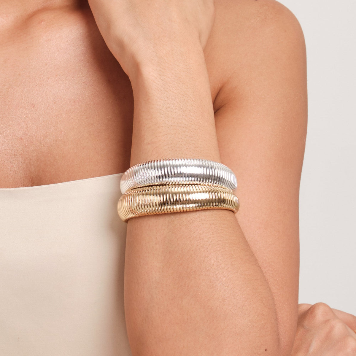 Jon Richard Gold Plated Omega Cuff Bracelet