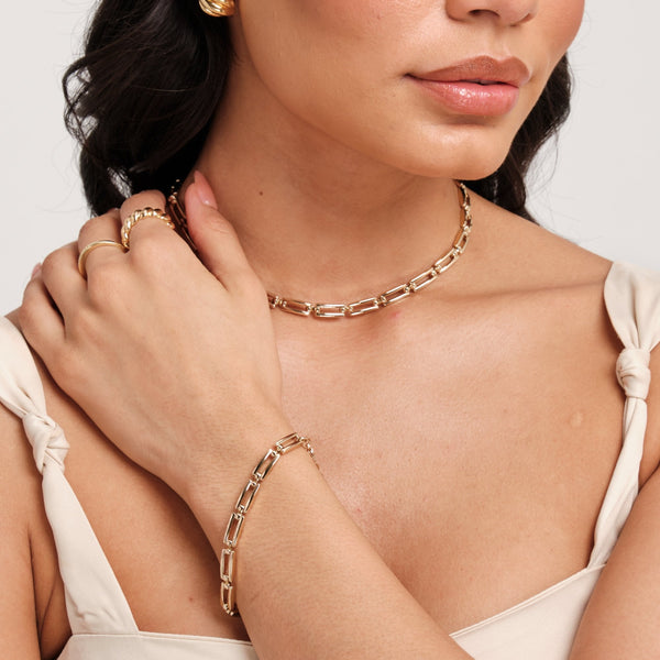 Jon Richard Gold Plated Chain Link Bracelet