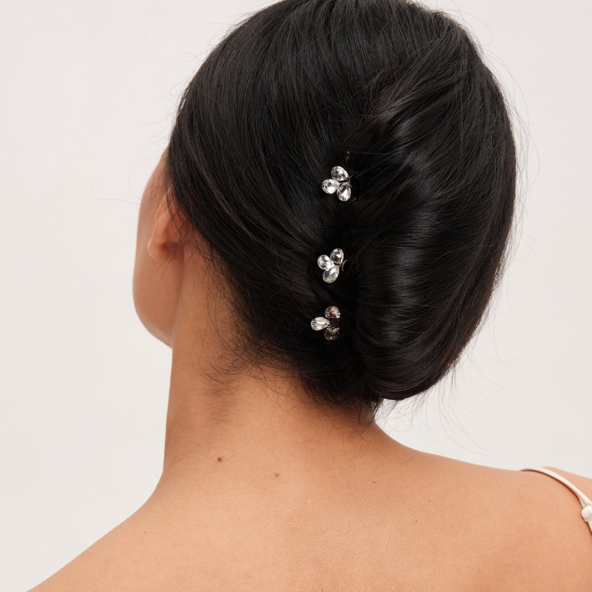 Jon Richard Gold Plated Crystal Leaf Hair Pins