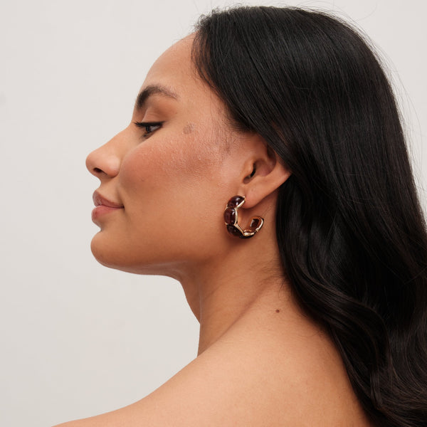 Jon Richard Gold Plated And Resin Hoops