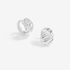 Jon Richard Silver Plated Large Ridge Hoop Earrings