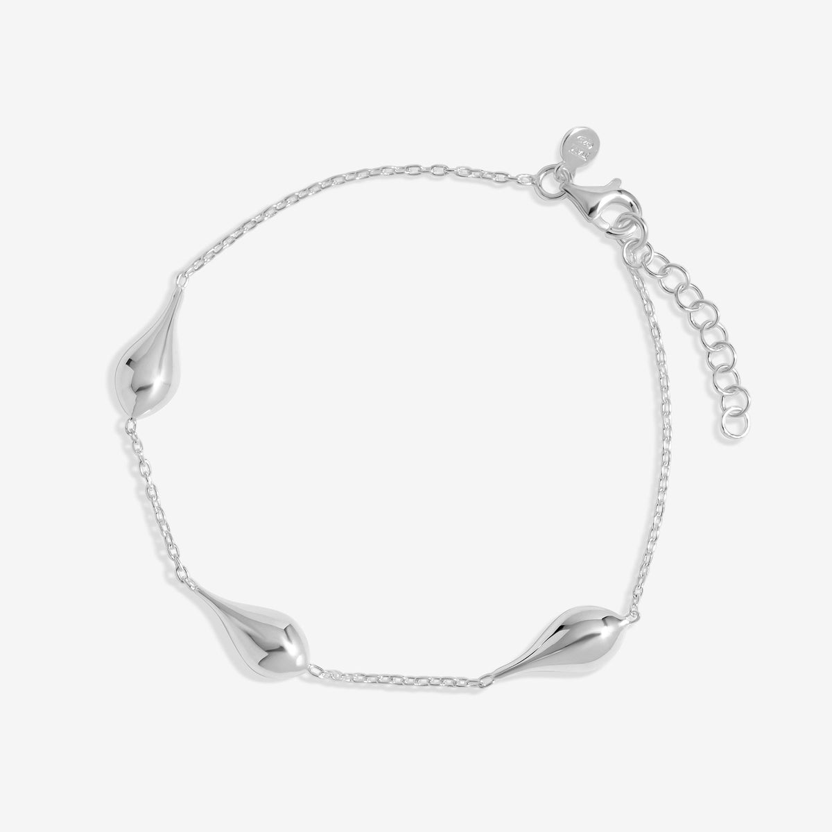 Simply Silver Sterling Silver 925 Polished Nugget Orb Bracelet