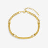 Jon Richard Gold Plated Mesh And Kiss Bracelet