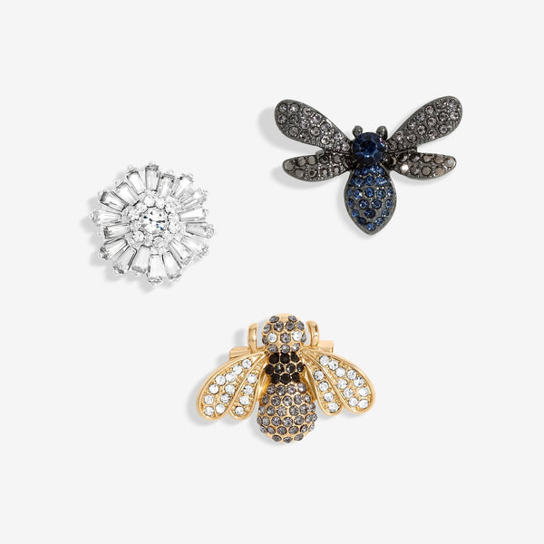 Jon Richard Bug Brooch - Pack Of 3 - Gift Boxed