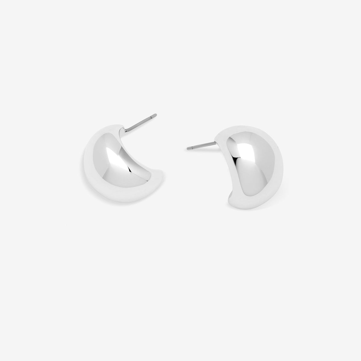 Jon Richard Silver Plated Dome Earrings