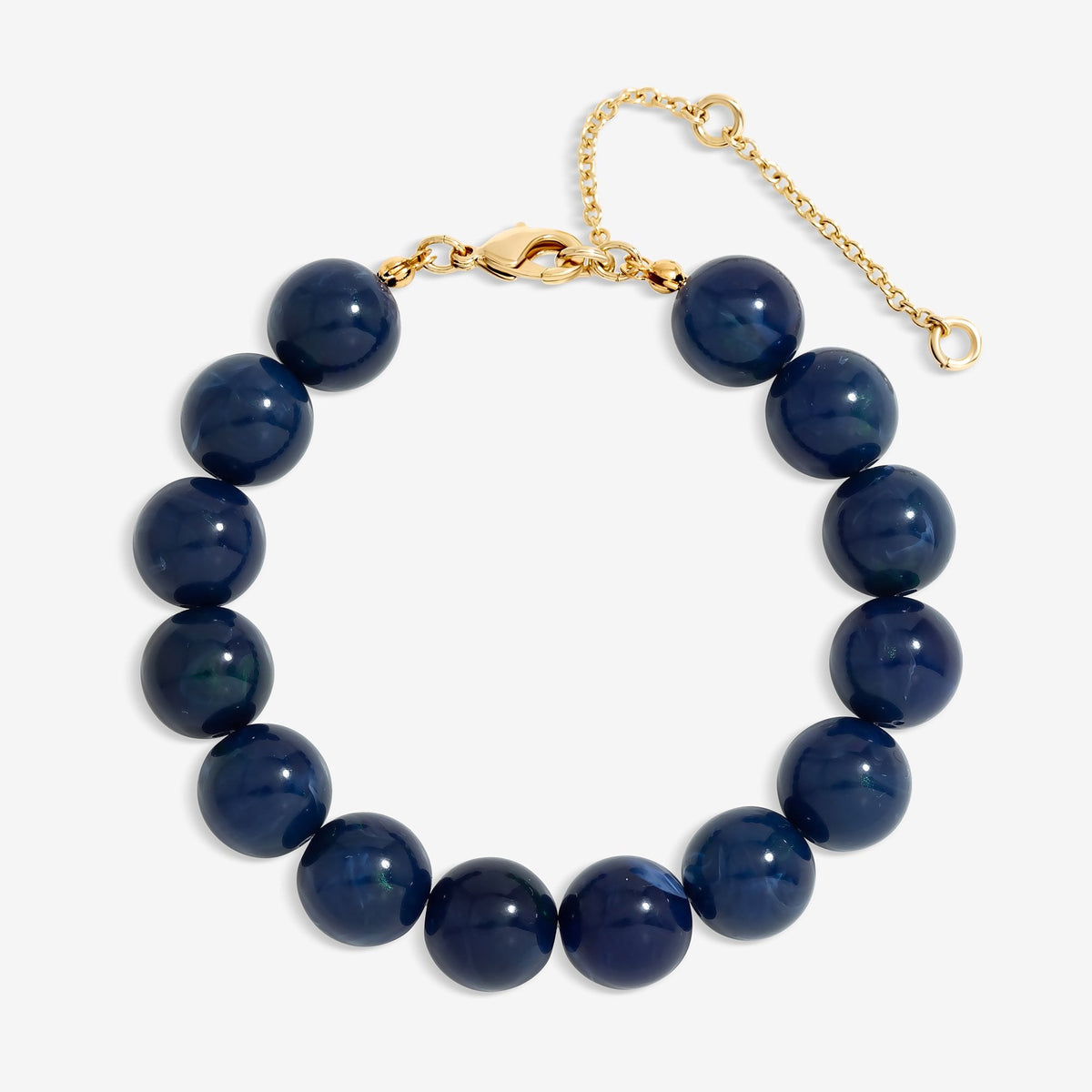 Mood Gold Blue Lapis Orb Bracelet