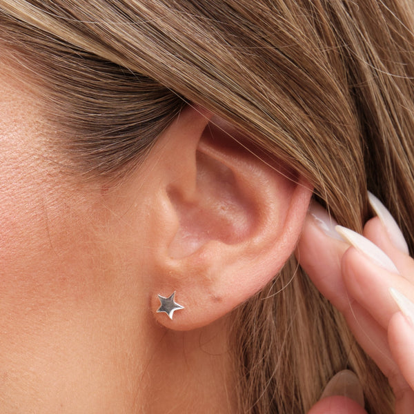 Simply Silver Sterling Silver 925 Star Stud Earrings - Gift Boxed
