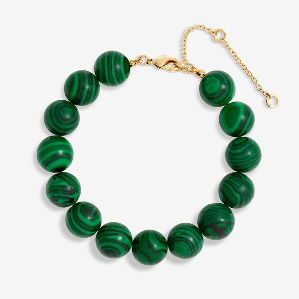 Jon Richard Gold Plated Malachite Bracelet