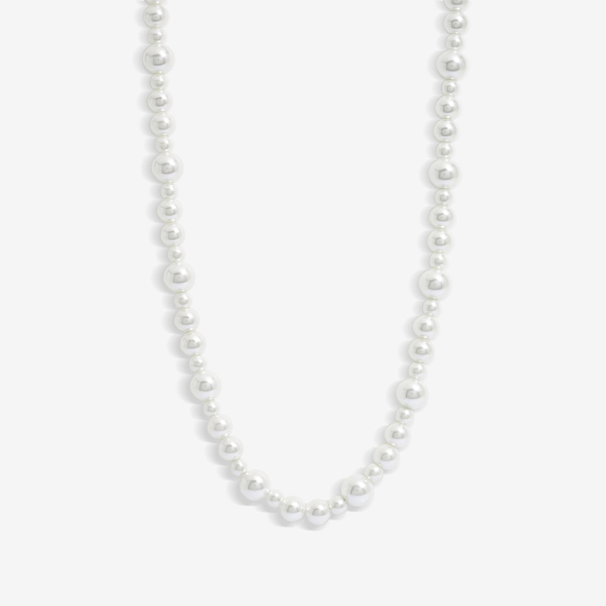 Mood Gold Cream Pearl Strand T-Bar Necklace
