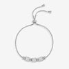 Jon Richard Silver Plated Pave Charm Toggle Bracelet