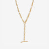 Jon Richard Gold Plated T Bar Necklace