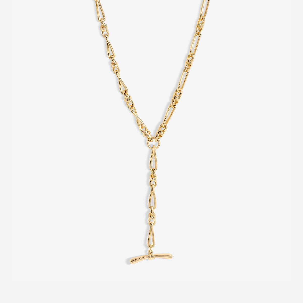 Jon Richard Gold Plated T Bar Necklace